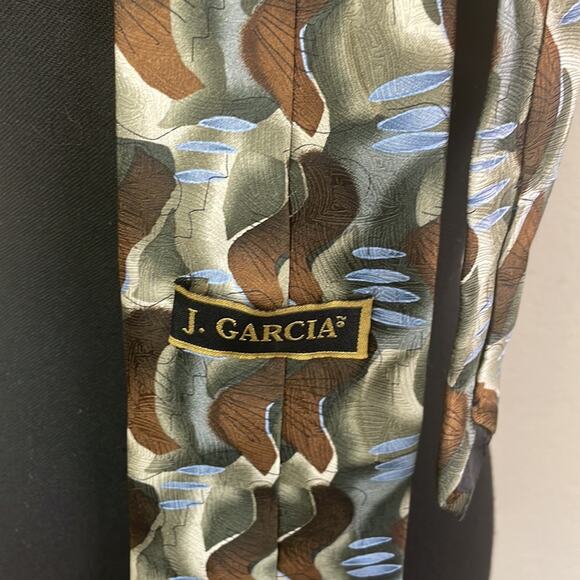 J. Garcia Limited Edition Duck Worm Alarm 100% silk tie - Picture 5 of 7